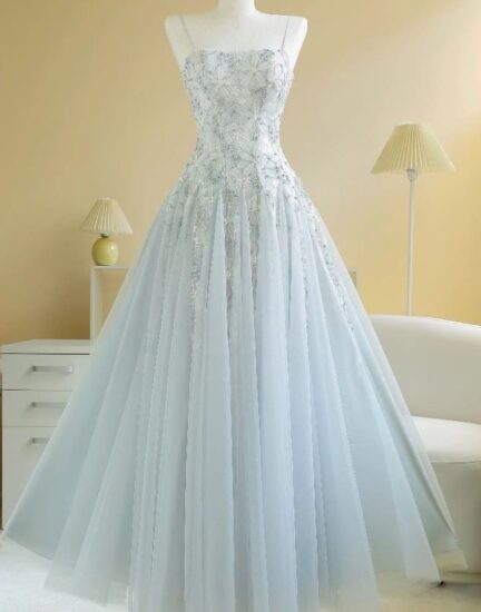 Đầm maxi lưới xòe phối ren thêu nổi Sò Vintage – mẫu VELANA cho thuê tại Hà Nội