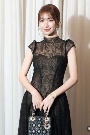 Đầm ren kim sa lót lưới nhiều lớp, phom xòe Sò Vintage – mẫu VELIA cho thuê tại Hà Nội